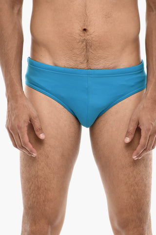 Swim Brief with Contrasting Logo