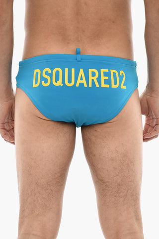 Swim Brief with Contrasting Logo