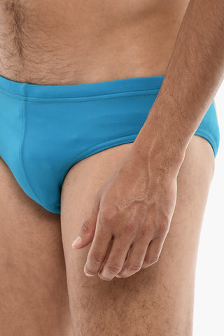 Swim Brief with Contrasting Logo