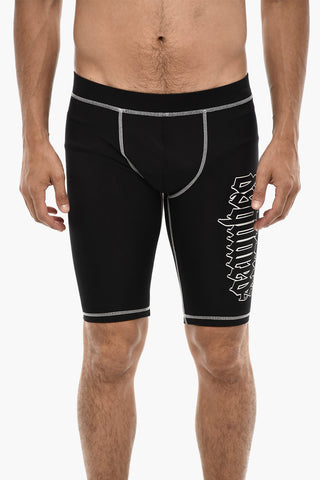 Shorts Biker GOTHIC Con Stampa Logo