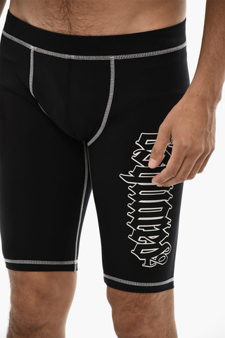 Shorts Biker GOTHIC Con Stampa Logo