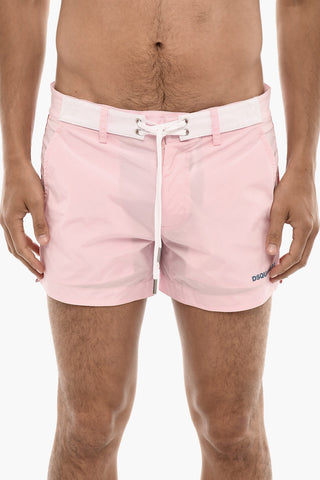Swim Shorts With Contrasting SIde Bands