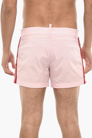Swim Shorts With Contrasting SIde Bands