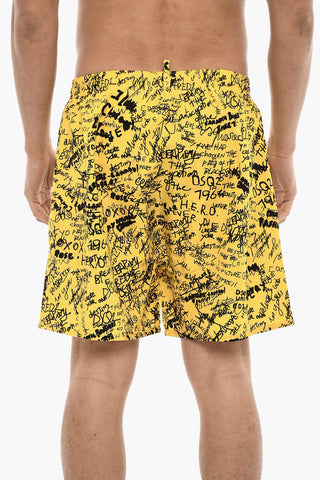 Costume Da Bagno Boxer SCRIBBLE Stampato