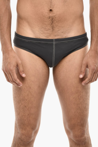 Costume Da Bagno Slip Con Cuciture A Contrasto