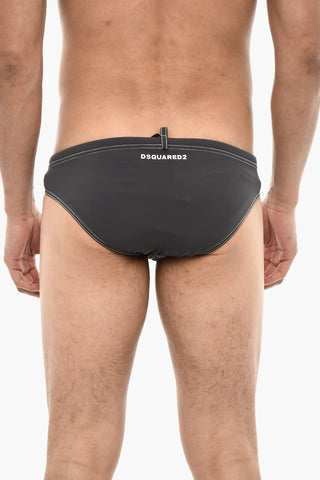 Costume Da Bagno Slip Con Cuciture A Contrasto