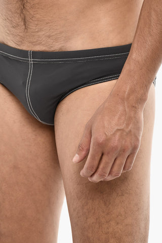 Costume Da Bagno Slip Con Cuciture A Contrasto