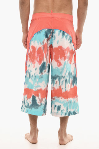 Maxi Swim Briefs With Tie-Dye Print