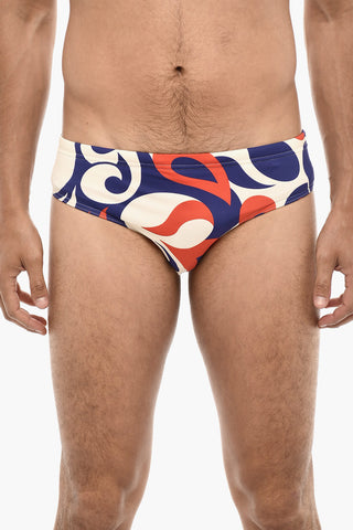 Costume Da Bagno Slip Con Stampa