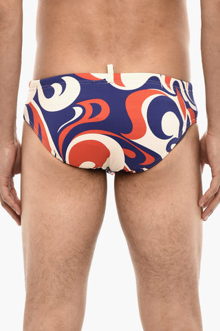 Costume Da Bagno Slip Con Stampa
