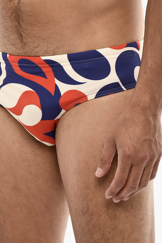 Costume Da Bagno Slip Con Stampa
