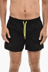 Boxer Swim Trunks PACMAN Printed With Drawstring