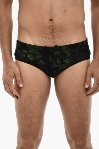 Costume Da Bagno Slip Stampato