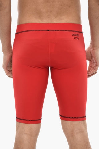 Biker Shorts GOTHIC With Logo Print