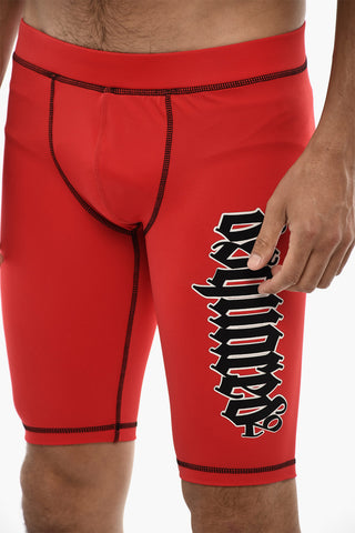Biker Shorts GOTHIC With Logo Print