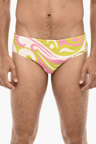 Costume Da Bagno Slip Con Stampa