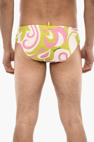 Costume Da Bagno Slip Con Stampa