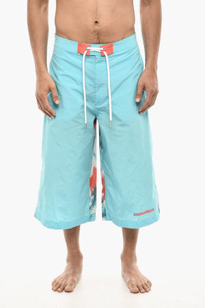 Costume Da Bagno Maxi Con Stampa Tie Dye