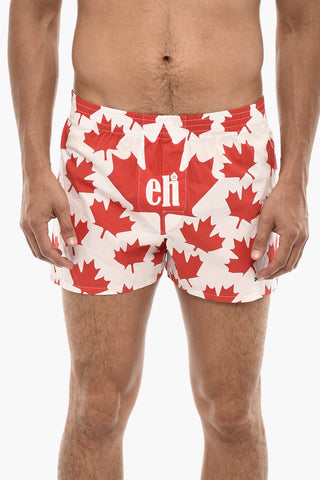 Cotton Boxer with Logoed Motif
