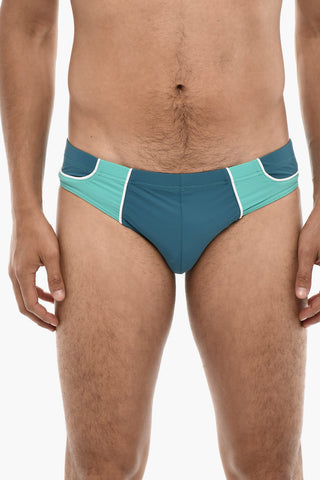 Costume Da Bagno Slip Doppio Tono