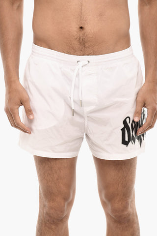Costume Da Bagno Boxer GOTHIC Con Stampa Logo