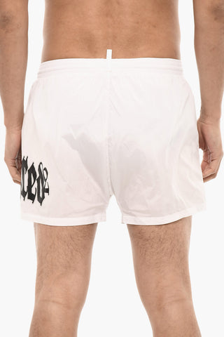Costume Da Bagno Boxer GOTHIC Con Stampa Logo