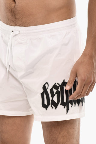 Costume Da Bagno Boxer GOTHIC Con Stampa Logo