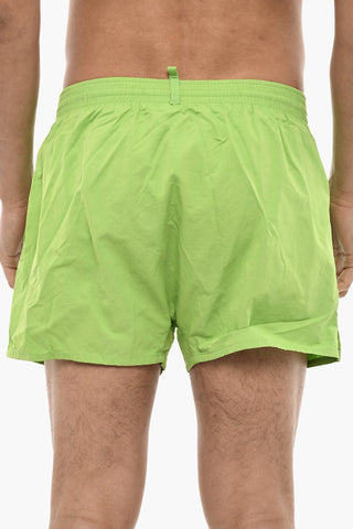 Costume Da Bagno Boxer Con Stampa Logo