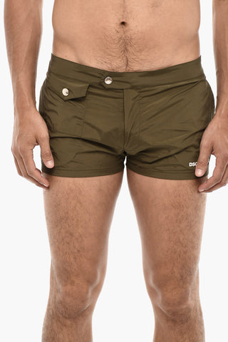 Costume Da Bagno Boxer Con chiusura Zip