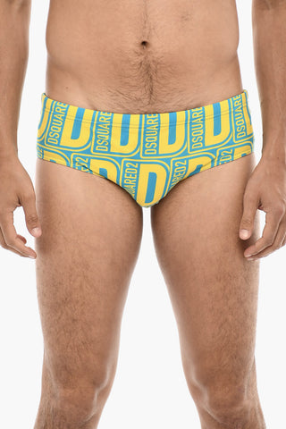 Costume da Bagno Slip con Motivo Logato
