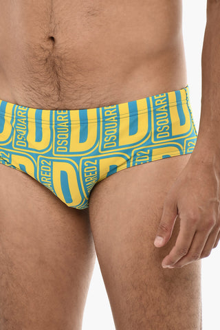 Costume da Bagno Slip con Motivo Logato