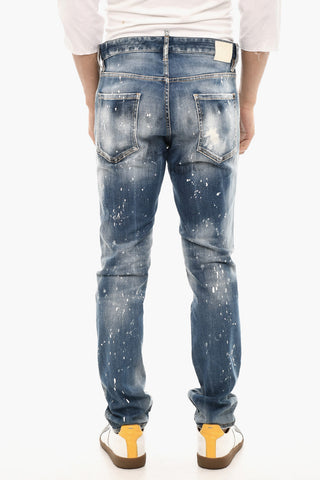 Regular-Fit-Jeans mit Splatter-Effekt 17 cm