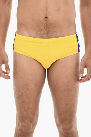 Swim Briefs with Contrasting Branded Bands