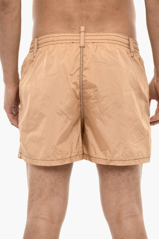 Nylon Swim Shorts with Maxi Frontal Star