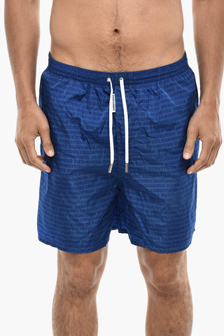 Tone On Tone Motif Swim Shorts