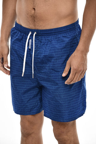 Tone On Tone Motif Swim Shorts