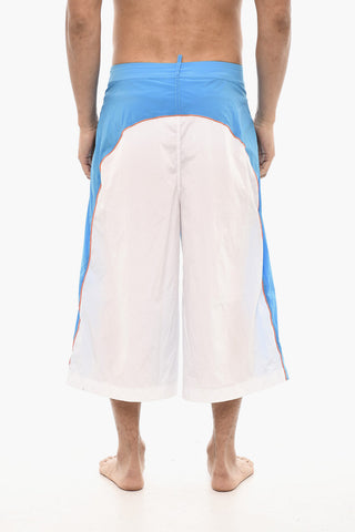 Double Tone Maxi Swim Shorts