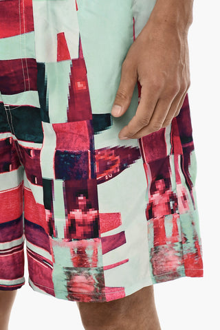 Pixel Geometric Motif Swim Motif