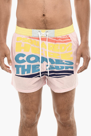 Printed SUN Swim Shorts