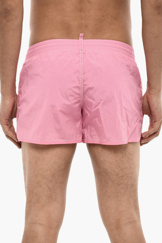 Logo Print MIDI Boxer Swimsuit