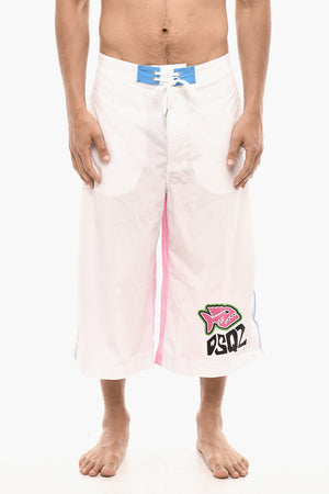 Costume Da Bagno Boxer PIRANHA Con Stampa Logo