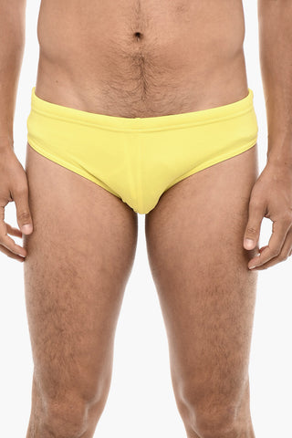Costume Da Bagno Slip Con Stampa Logo