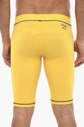 Biker Shorts GOTHIC With Logo Print