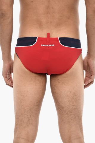 Costume Da Bagno Slip Doppio Tono