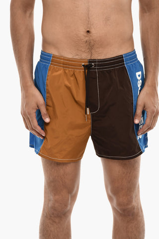 Costume da Bagno Boxer Color Block Logato