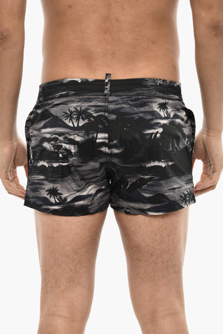 Beach Print Boxer Swim shorts