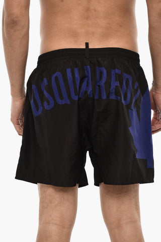 Contrasting Logo Swim Shorts