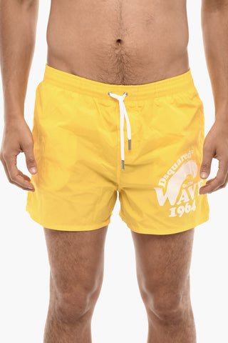 Costume da Bagno Boxer con Stampa Logo