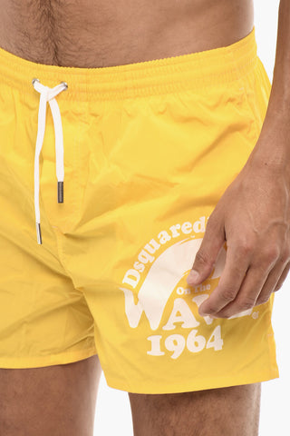 Costume da Bagno Boxer con Stampa Logo