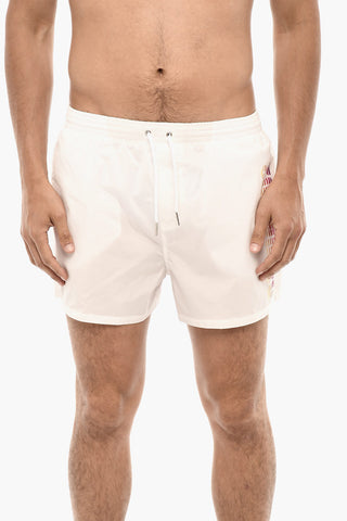 Gradient Logo Print Swim Shorts